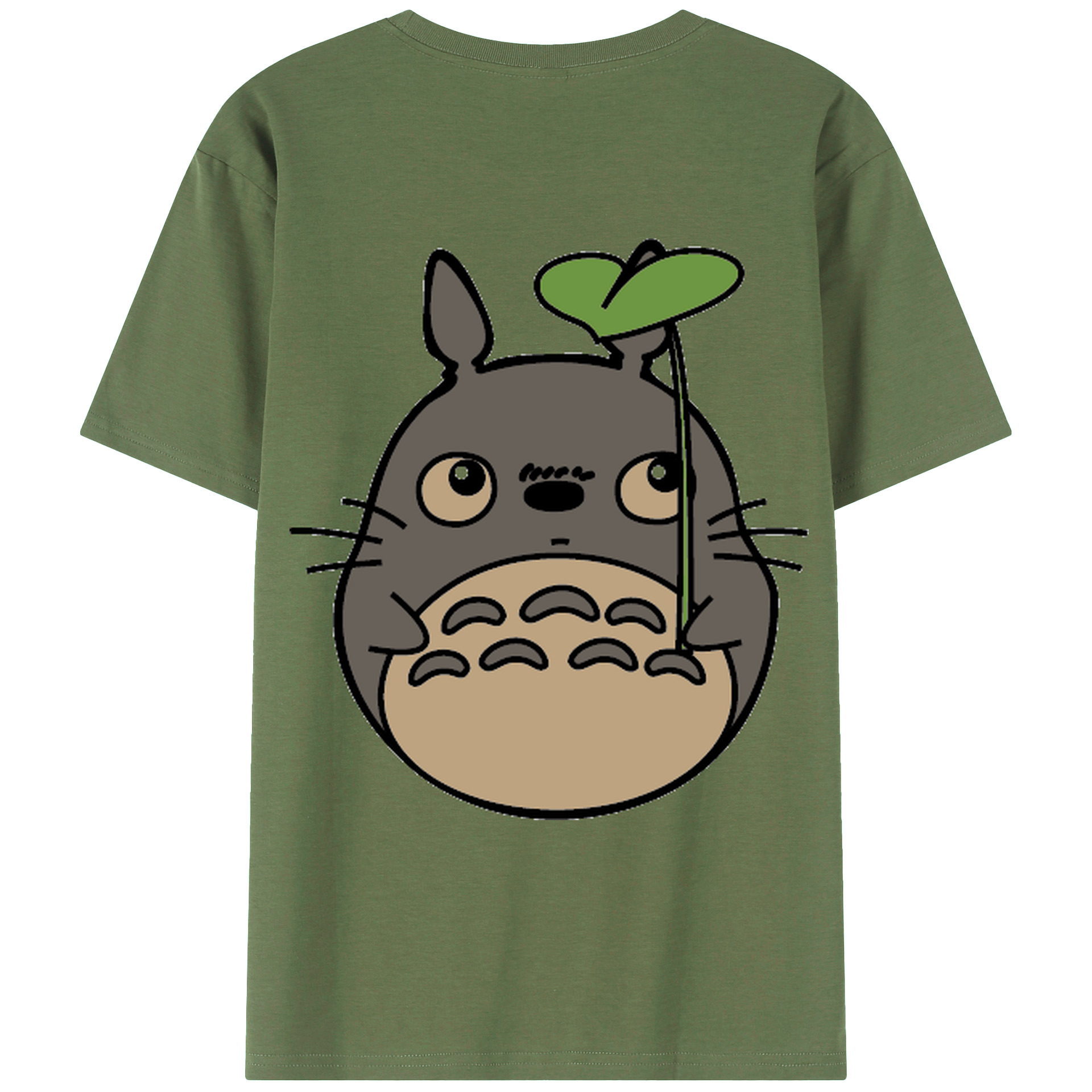 （画像用） となりのトトロ 草壁メイ 草壁サツキ My Neighbor Totoro Satsuki Kusakabe Mei Kusakabe 綿100％ メンズ半袖Tシャツ（バックプリント） 通気性